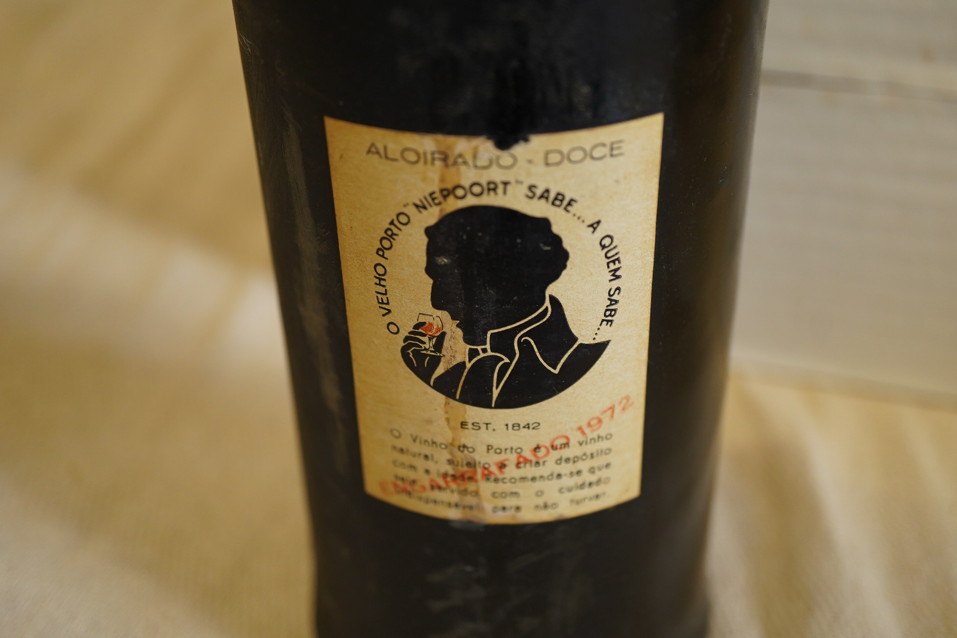 A bottle of 1934 Port Colheita Niepoort & Co vintage port